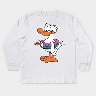 Wade duck Kids Long Sleeve T-Shirt